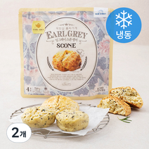 뚝방길홍차가게 얼그레이 스콘 생지 4개입 (냉동), 320g, 2개