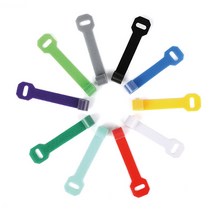 다다 벨크로 케이블타이 슬림형 랜덤발송 12 x 150 mm, 100개