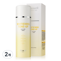 리코셀 퍼펙트 맨 매끈 + 촉촉 화이트닝 톤업 올인원 크림, 2개, 150ml
