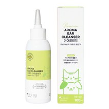 멍냥이랑 반려동물 아로마 이어 클렌져, 100ml, 1개