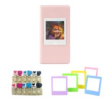 인스탁스 스퀘어필름 2단 하드앨범 + 하트 나무데코 + 포토액자 5p, 랜덤 발송