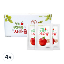 영주 햇살듬뿍 사과즙 30p, 3000ml, 4개
