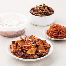 반찬 오징어 고추장 진미채 100g   가문어 볶음 100g   고추장 멸치볶음 100g, 1세트