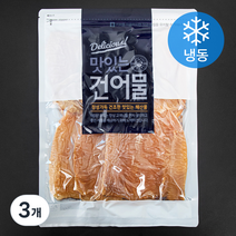 해맑은푸드 마른오징어 몸통 소소 5미 (냉동), 200g, 3개