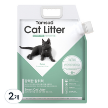 탐사 고양이모래 고운입자형 베이비파우더향, 8L, 2개