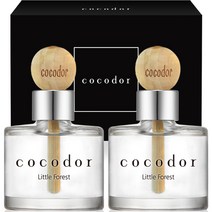 코코도르 우드볼 차량용디퓨저 50ml 2개입, 리틀 포레스트, 1세트