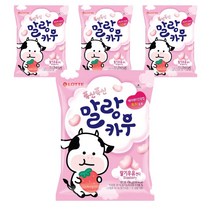 롯데 말랑카우 딸기, 158g, 4개