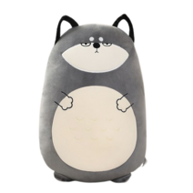 네이처타임즈 동글 캐릭터 인형 허스키, 혼합색상, 45cm