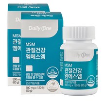 데일리원 관절건강 엠에스엠, 120정, 2개, 120정