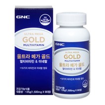 GNC 울트라메가골드 멀티비타민&미네랄, 90정, 1개