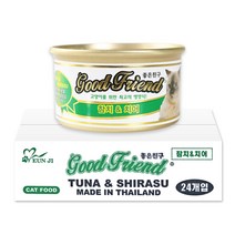 굿프랜드 고양이캔 참치 85g, 참치 + 치어, 24개입