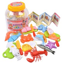 오즈토이 요정프루티 해산물썰기 + 통 소꿉놀이 세트, 혼합색상