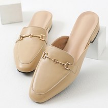 착한구두 페이지 여성용 레더 미들힐 뮬 블로퍼 BFLTS0b3900