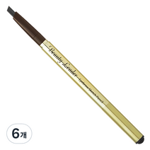 뷰티리더 아이브로우 스케치 펜슬 0.35g, 01호 검정색, 6개