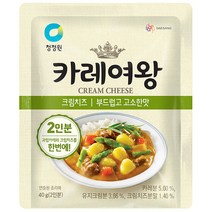 청정원 카레여왕 크림치즈 부드럽고 고소한맛, 40g, 1개