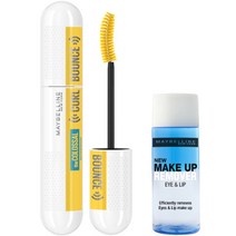메이블린뉴욕 콜로썰 컬바운스 마스카라 10ml + 리무버 20ml 세트, 1세트, 블랙