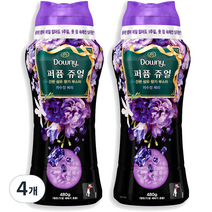 다우니 퍼퓸 쥬얼 섬유 향기 부스터 자수정 베리, 480g, 4개