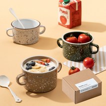 쓰임 어라운드 시리얼 머그컵, 2개, 화이트