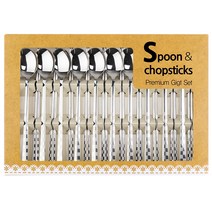 블루엣홈 체크 샌딩 10벌 수저세트, 1세트, 숟가락 10p + 젓가락 10p
