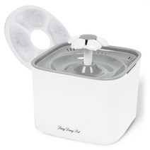 딩동펫 플라워 반려동물 정수기 2L + 필터 1P, RK60, 그레이