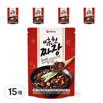 복천식품 야채와 고기가 풍부한 미친짜장 즉석식품, 220g, 15개
