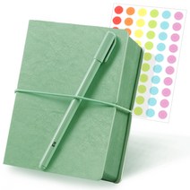 리훈 2023년 이야기 다이어리 숏 날짜형 + 볼펜 + 스티커 세트, 애플민트