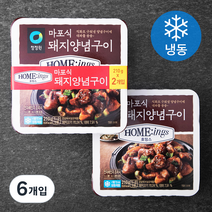청정원 호밍스 마포식 돼지양념구이 (냉동), 210g, 6개입