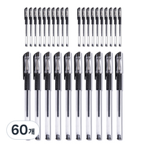OON MiWi 젤잉크펜 0.5mm, 블랙, 60개