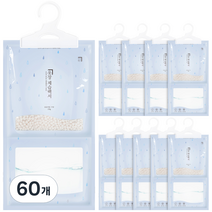 살림백서 옷장 제습백서 옷걸이형 제습제 본품, 150g, 60개