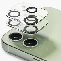 신지모루 빛번짐 방지 카메라 렌즈 강화유리 보호필름 2p 세트, 1세트
