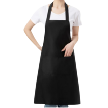 키친어썸 무지 기본앞치마, 블랙, 1개