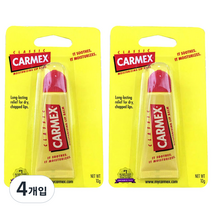 카멕스 모이스처라이징 립밤 튜브, 클래식, 10g, 4개