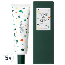톤핏선 비건 톤업 선크림 SPF50+ PA++++, 50ml, 5개