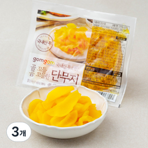 곰곰 꼬들꼬들한 단무지, 220g, 3개