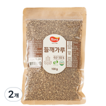 햇님마을 국산 100% 들깨가루, 100g, 2개