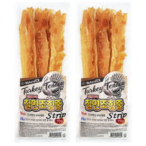 강아지 칠면조 힘줄 스트립 간식 70g, 2개