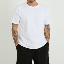 파이브라지 빅사이즈 베이직 무지 반팔 티셔츠 20수