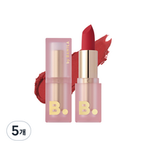 비바이바닐라 벨벳 블러드 베일 립스틱 3.7g, RD03 레드 스웨이드, 5개