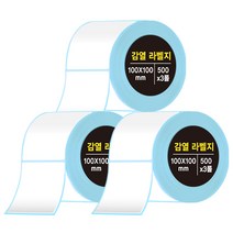다다 감열라벨지 500매, 3롤