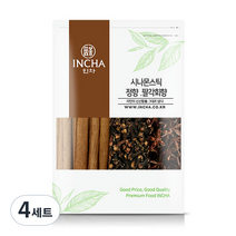 인차 뱅쇼 만들기 재료 시나몬스틱 100g + 정향 100g + 팔각회향 100g 세트, 4세트