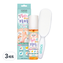 소프리스 발뒤꿈치 뿌려서 보들보들 필링 미스트 + 풋파일, 3세트