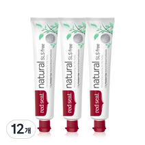 레드씰 내추럴 SLS FREE 치약, 110g, 12개