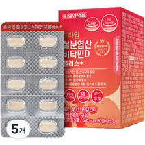 일양약품 프라임 철분 엽산 비타민D 플러스 49.5g, 90정, 5개