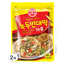 오뚜기 녹두 빈대떡 가루, 500g, 2개