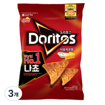 도리토스 나쵸치즈맛 대, 144g, 3개