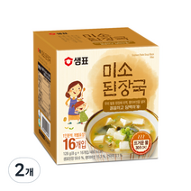 샘표 미소 된장국 16p, 128g, 2개
