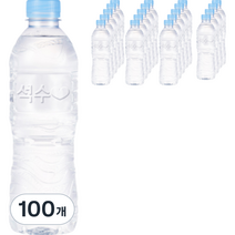 석수 무라벨 생수, 500ml, 100개