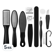 내모미해 발 각질 제거기 10종 세트 블랙, 10개입, 5세트
