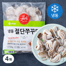 고마워 절단쭈꾸미 (냉동), 500g(M), 4개