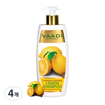 바디허벌즈 레몬 샴푸, 350ml, 4개